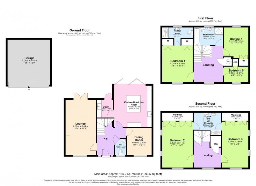 Floorplan for Long Hassocks, Rugby