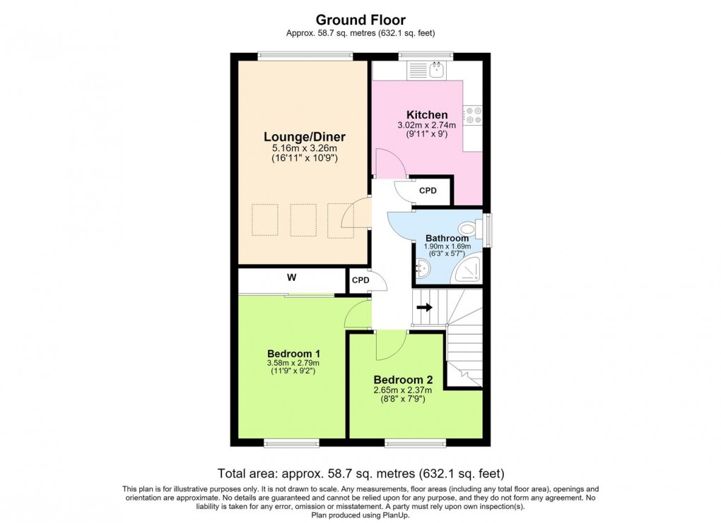 Floorplan for Park Court, Coventry