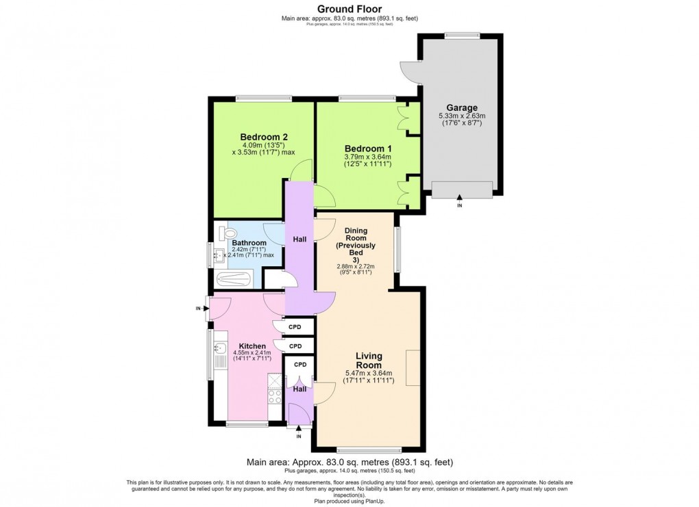 Floorplan for Kilsby Road, Barby, Rugby