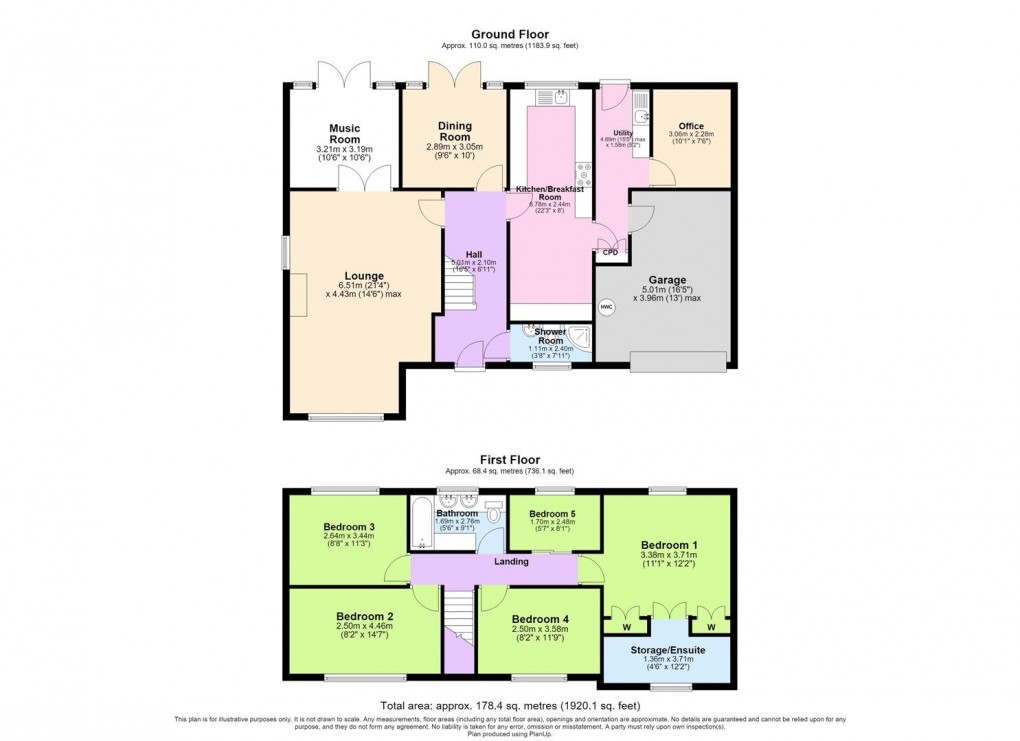 Floorplan for Warwick Place, Southam